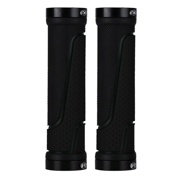1pair BG-0404 Bicycle Rubber Handle Cover The Mountain Bike Bilateral Lock Dead Anti-Slip Handle Cover