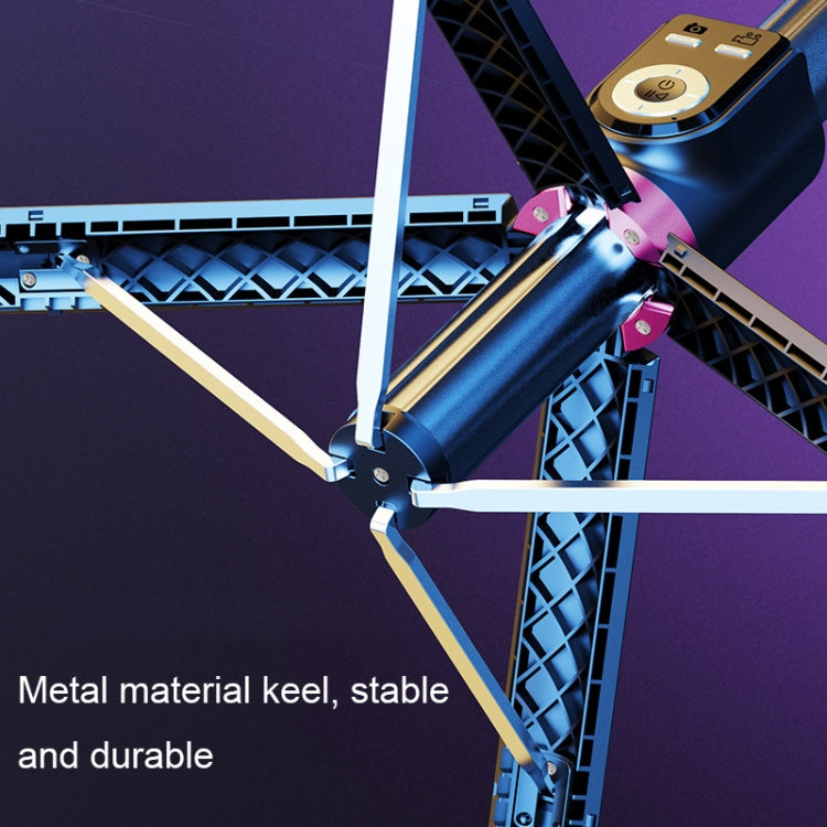 360-Degree Rotating Foldable Bluetooth Selfie Sticks Live Stand, Spec:, P220 TK (Double Clip), P225 TK (Double Clip)