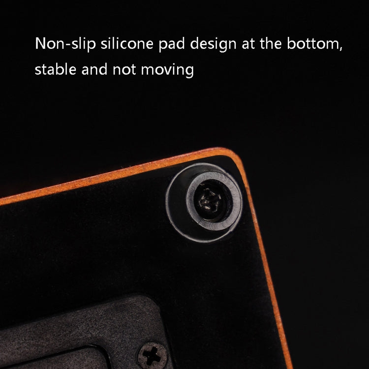 1+0 Automatic Strings Watch Box Varnished Rosewood Grain Watch Shaker, US Plug