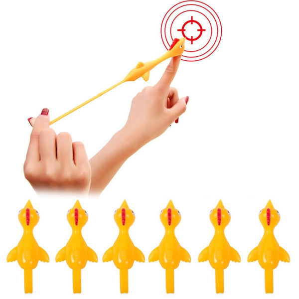 10 PCS Stretching Finger Ejection Turkey Sticky Tricky Toy, 10 PCS Turkey