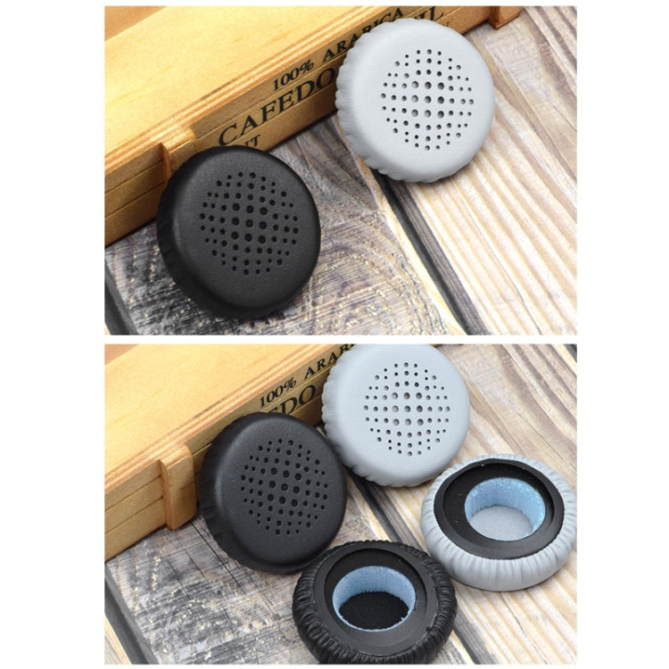 2 PCS Headset Honeycomb Earmuffs for Jabra Evolve 20se / 30II / 40 / 65+ / 75+, Black, Gray