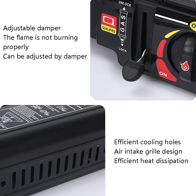 YANCHUAN Outdoor Portable Gas Stove, Style:, Single-use, Dual-use