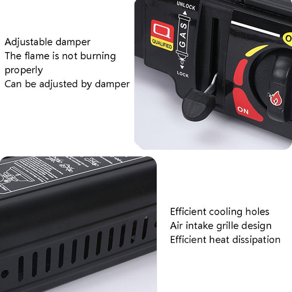 YANCHUAN Outdoor Portable Gas Stove, Style:, Single-use, Dual-use