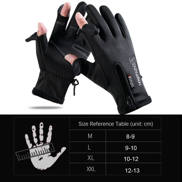 Outdoor Sports Riding Warm Gloves Touch Screen Fingerless Fishing Gloves, M, L, XL, XXl