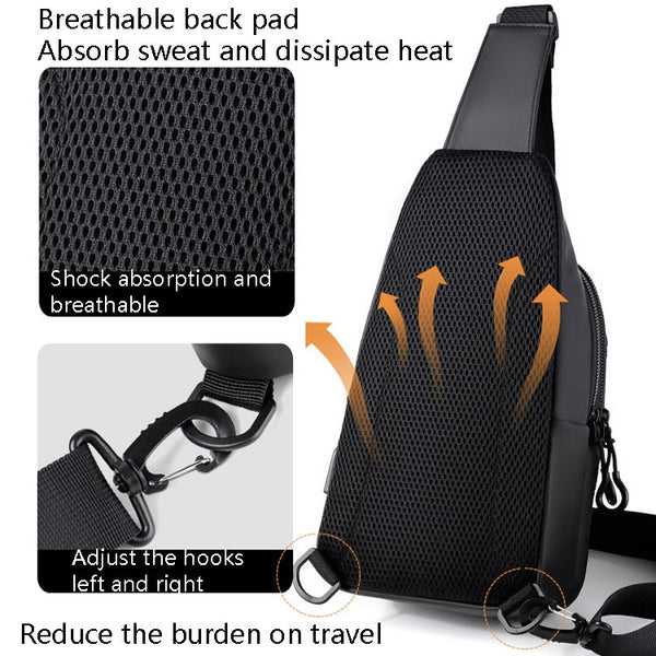 WEIXIER XB301 Men Chest Bag Outdoor Leisure Messenger Bag