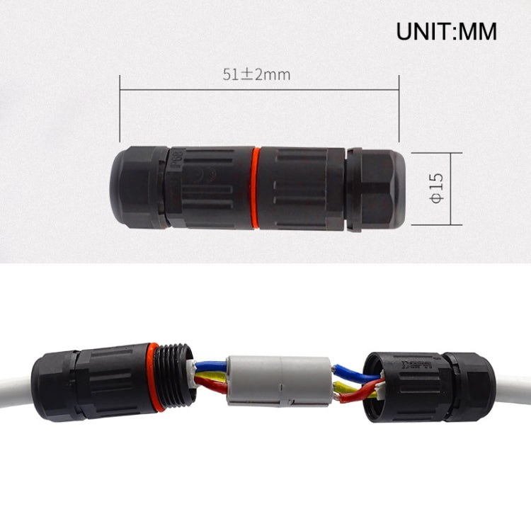 CDF-M3 Waterproof Wire Connector, Specification: 3 Pin, 3 Pin, 2 Pin