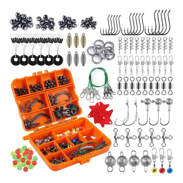 213 PCS / Set Road Squid Hook Accessories Set, 213 PCS / Set (Orange), 213 PCS / Set(Black)