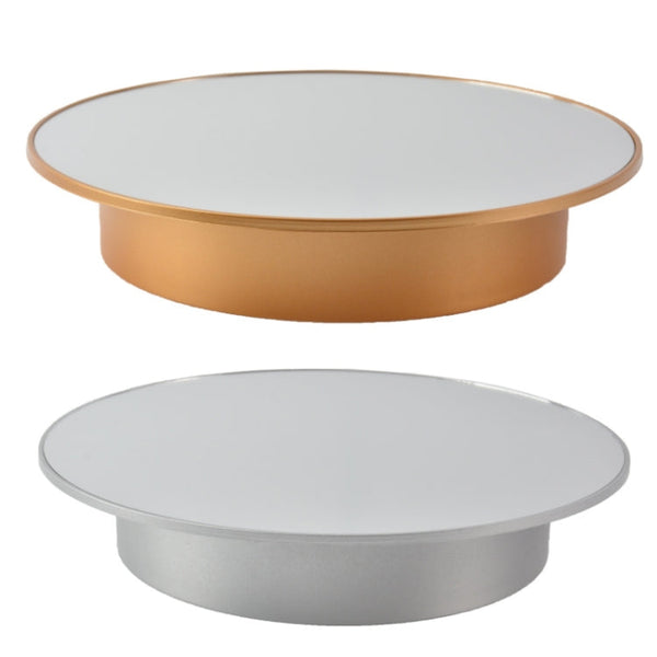 20cm Mirror Two-way Turntable Display Stand Video Shooting Props Turntable, Gold, Silver