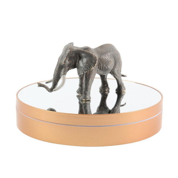 25cm Adjustable Speed Electric Rotating Display Stand Video Shooting Props Turntable, Black Mirror, White Mirror, Golden Mirror, Silver Mirror