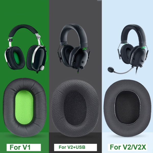 1 Pair Earpads For Razer BlackShark V2 X / V2 USB Headset, Color: Black Gel, Black Mesh, Black Gel