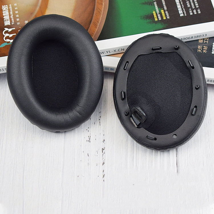 2pcs PU Leather Earpads For Sony WH-1000XM4, WH-1000XM4(Black+Buckle), WH-1000XM4(Blue+Buckle)