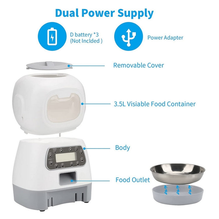 3.5L Elf Pet Feeder Automatic Feeder
