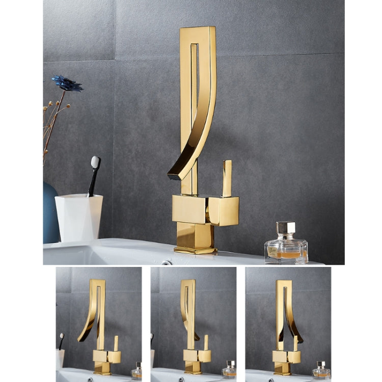 All-copper Rotatable Countertop Basin Hot And Cold Water Faucet