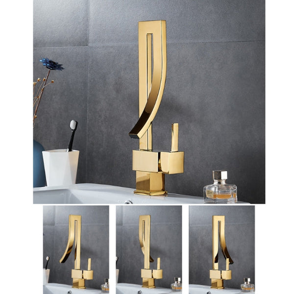 All-copper Rotatable Countertop Basin Hot And Cold Water Faucet