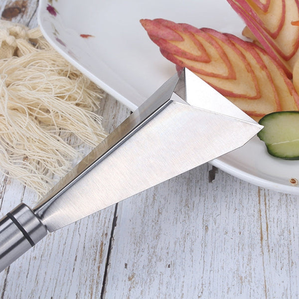 Household Stainless Steel Fruit Carving Knife Shaper Flower-shaped Vegetable Cutter, Carving Knife