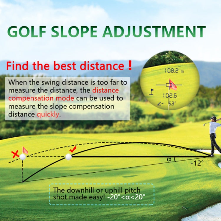 ARTBULL Touch Screen Golf Laser Speed Measurement Rangefinder