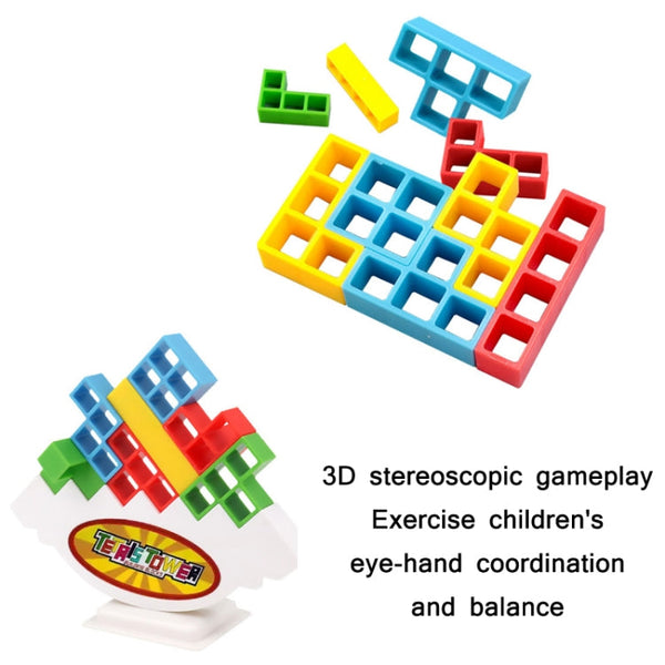 Balance Swing Stack High Building Blocks Parent-Child Board Game, 16 PCS, 32 PCS, 48 PCS