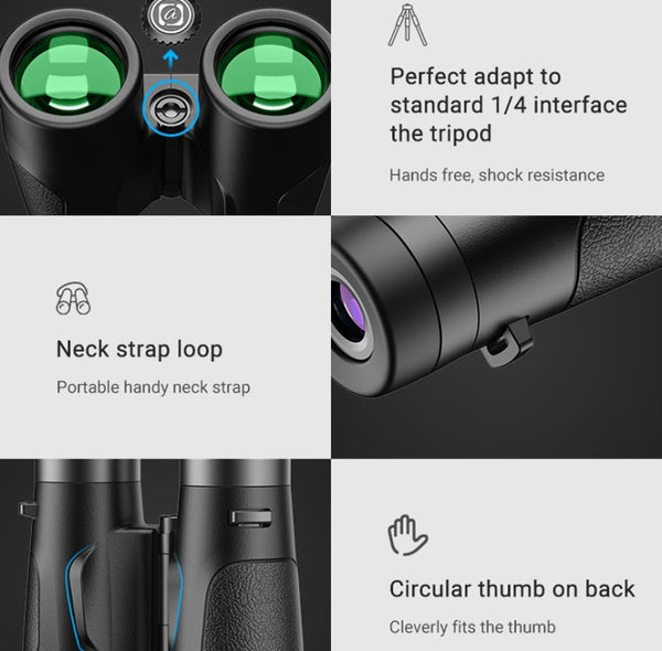 APEXEL 10x42 Fixed Focus Binoculars  Autofocus Telescope