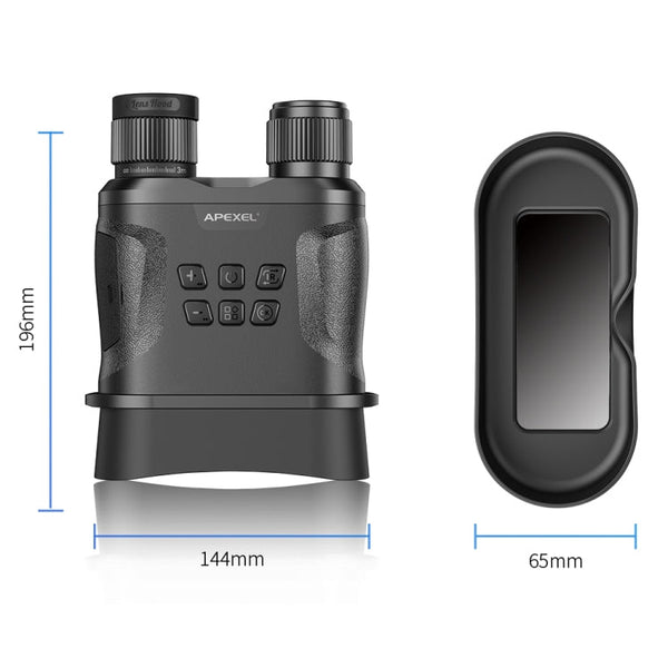 APEXEL Night Vision Binoculars With Video Recording HD Infrared Telescope For Hunting