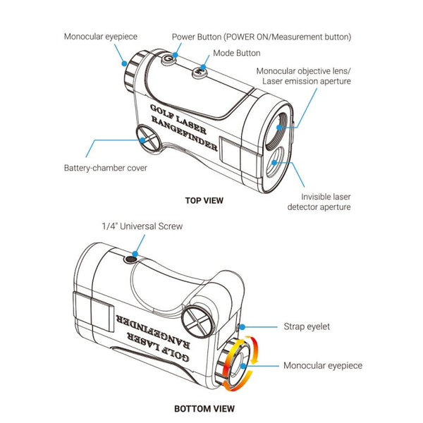 APEXEL 1200m Golf Laser Infrared Telescope Rangefinder, APL-LRM1200