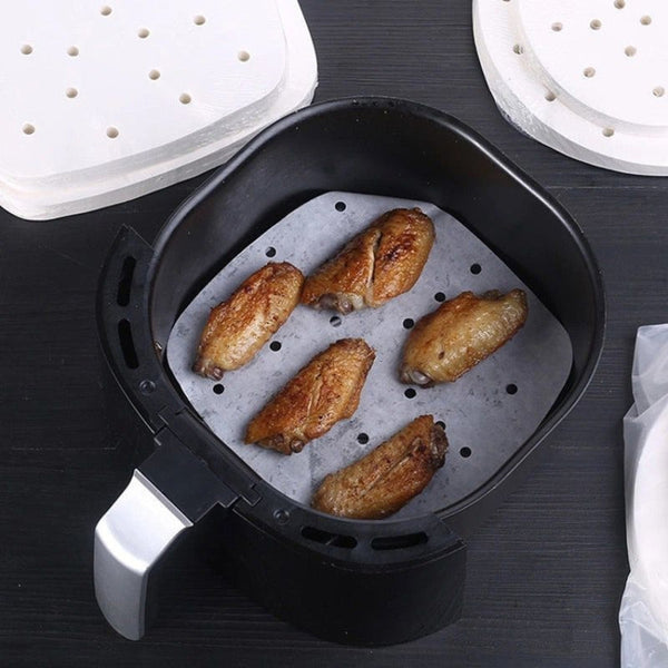 Air Fryer Special Paper Pad Grilled Meat Paper Oil Absorbed Paper, Color Random Delivery, Square Without Hole (21.5cm), Square With Hole (23cm), Square Without Hole (23cm), Square With Hole (24cm), Square Without Hole (24cm), Square With Hole (25cm)   ...