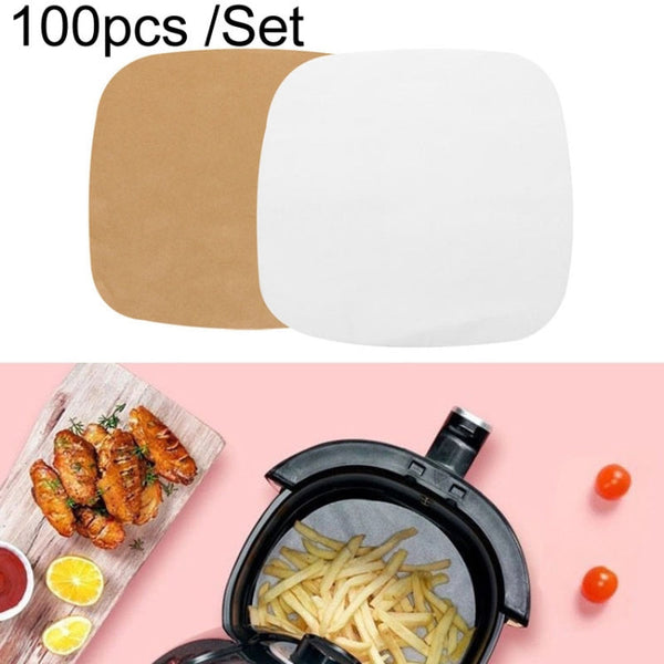 Air Fryer Special Paper Pad Grilled Meat Paper Oil Absorbed Paper, Color Random Delivery, Square Without Hole (21.5cm), Square With Hole (23cm), Square Without Hole (23cm), Square With Hole (24cm), Square Without Hole (24cm), Square With Hole (25cm)   ...