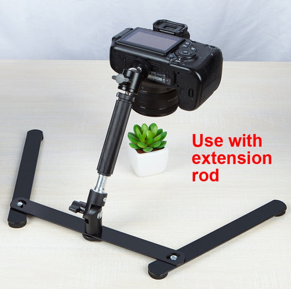 360 Degree Adjustable Metal Overhead Base Desktop Phone Holder,Style: