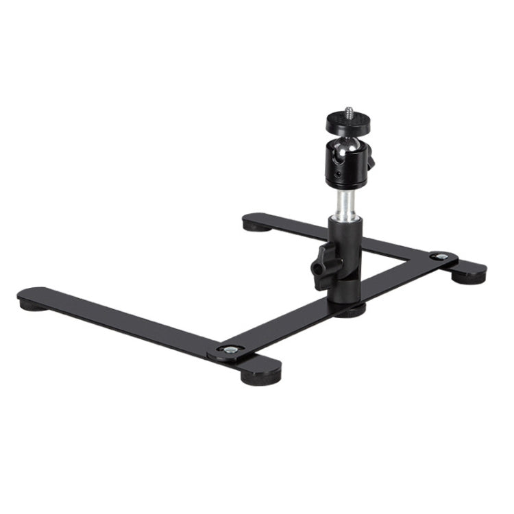 360 Degree Adjustable Metal Overhead Base Desktop Phone Holder,Style: