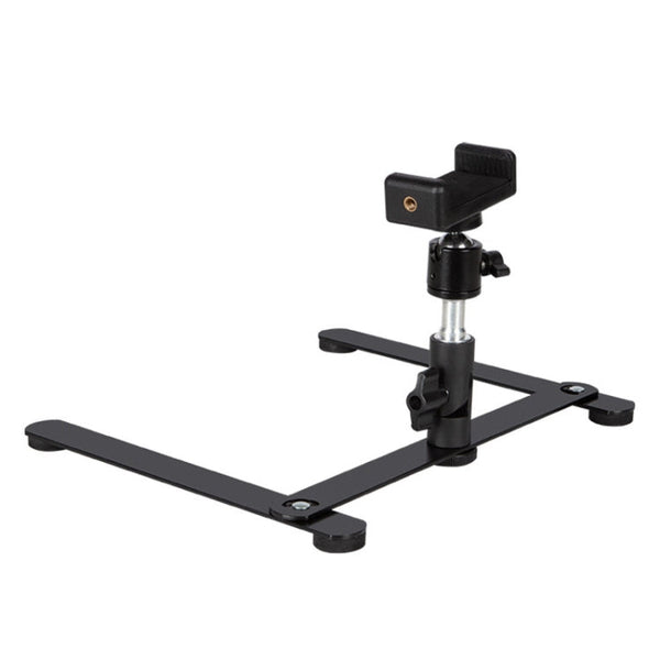 360 Degree Adjustable Metal Overhead Base Desktop Phone Holder,Style: