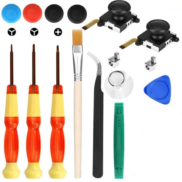 Joy-Con 3D Joystick Repair Screwdriver Set Gamepads Disassembly Tool For Nintendo Switch, 5 In 1, 6 In 1, 10 In 1, 11 In 1, 12 In 1, 15 In 1, 16 In 1, 17 In 1, 18 In 1, 20 In 1, 21 In 1, 22 In 1, 23 In 1, 25 In 1, 27 In 1