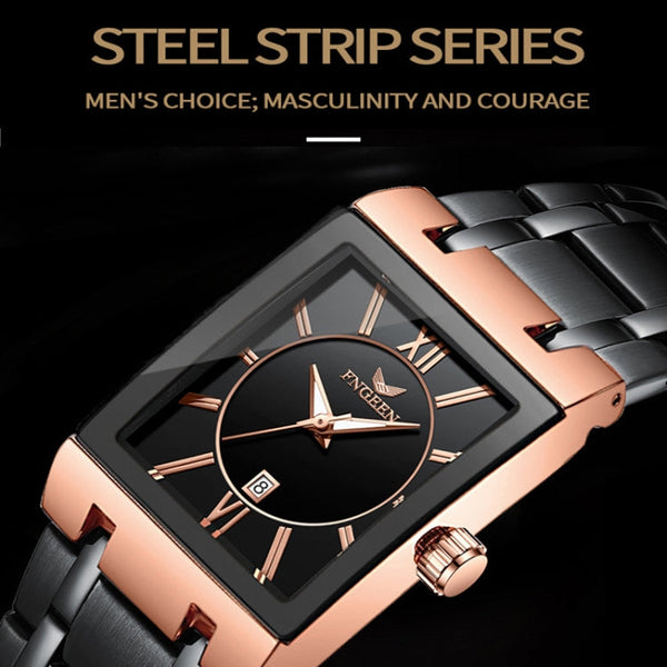 FNGEEN 3627 Waterproof Calendar Men Square Watch