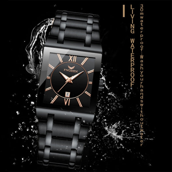 FNGEEN 3627 Waterproof Calendar Men Square Watch