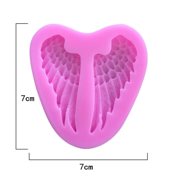 5 PCS Angel Wings Cake Silicone Mold Baking Tool, Angel Wings