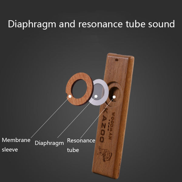 ADL07 Wooden Environmental Protection Portable Kazoo, ADL07 Kazoo