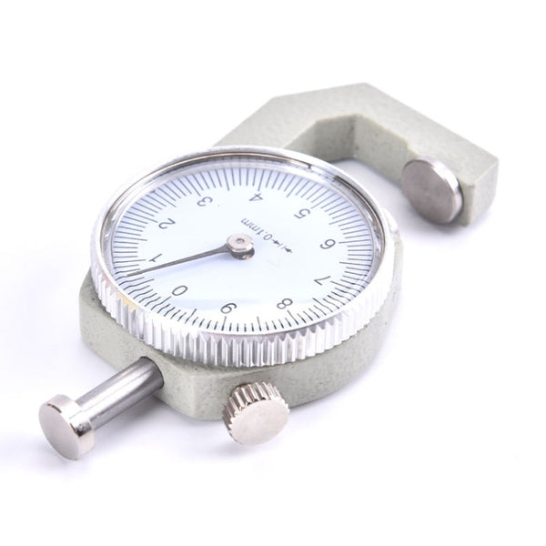 0-10mm Dial Thickness Gauge Leather Paper Thickness Meter Tester, Flat Head, Pointed Head