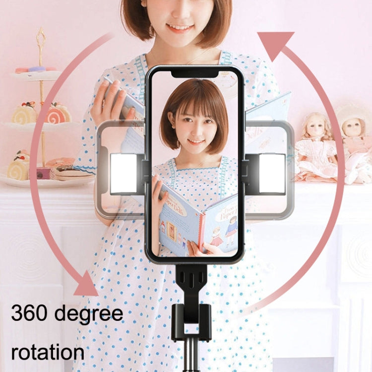 Mobile Phone Live Broadcast Bracket Bluetooth Telescopic Selfie Tripod, High:, 102CM (Aluminum Alloy), 104CM (Aluminum Alloy + Single Fill Light), 104CM (Aluminum Alloy + Dual Fill Lights), 100CM (Stainless Steel)                                       ...
