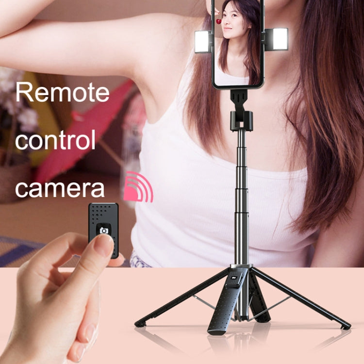 Mobile Phone Live Broadcast Bracket Bluetooth Telescopic Selfie Tripod, High:, 102CM (Aluminum Alloy), 104CM (Aluminum Alloy + Single Fill Light), 104CM (Aluminum Alloy + Dual Fill Lights), 100CM (Stainless Steel)                                       ...