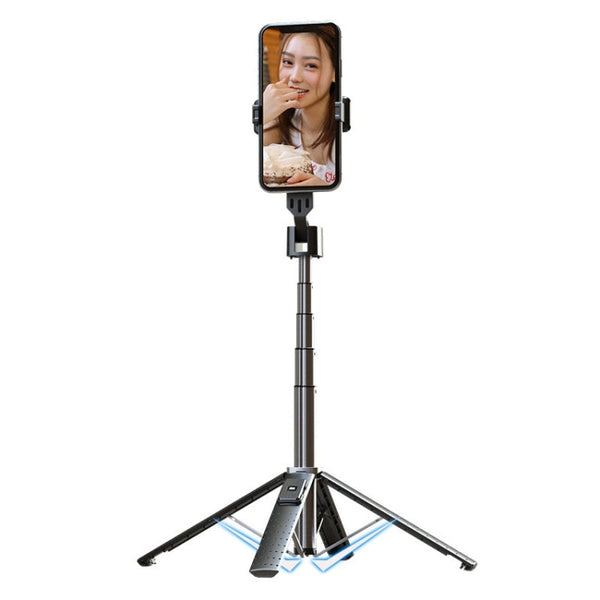 Mobile Phone Live Broadcast Bracket Bluetooth Telescopic Selfie Tripod, High:, 102CM (Aluminum Alloy), 104CM (Aluminum Alloy + Single Fill Light), 104CM (Aluminum Alloy + Dual Fill Lights), 100CM (Stainless Steel)                                       ...