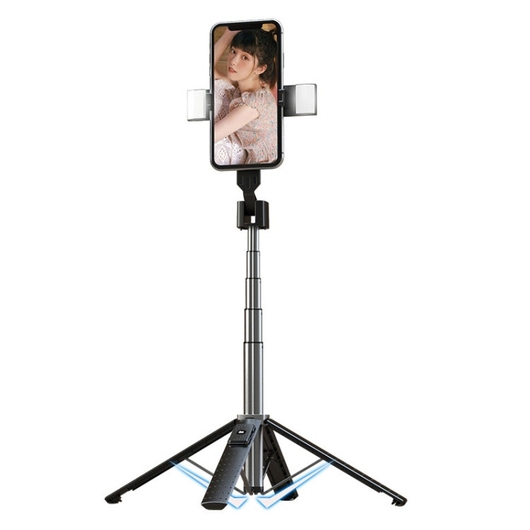 Mobile Phone Live Broadcast Bracket Bluetooth Telescopic Selfie Tripod, High:, 102CM (Aluminum Alloy), 104CM (Aluminum Alloy + Single Fill Light), 104CM (Aluminum Alloy + Dual Fill Lights), 100CM (Stainless Steel)                                       ...
