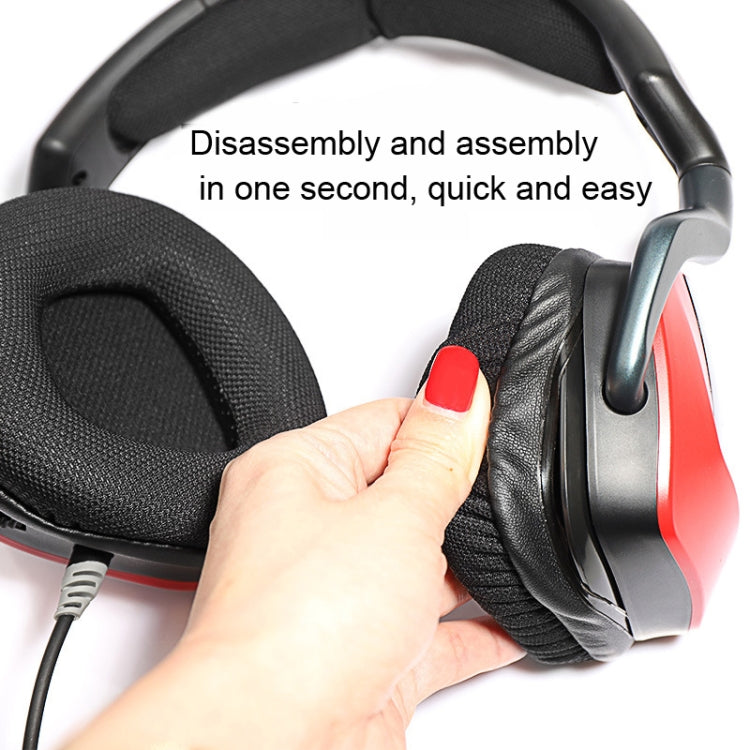 2 PCS Replacement Earpads for Corsair Void Pro Elite,Style:, Head Beam Pad, Black Protein Leather, Black Grid, Gray Bottom Grid, Red Bottom Grid, Yellow Bottom Grid, Black Ice Sensory Leather, Black Lamb Leather