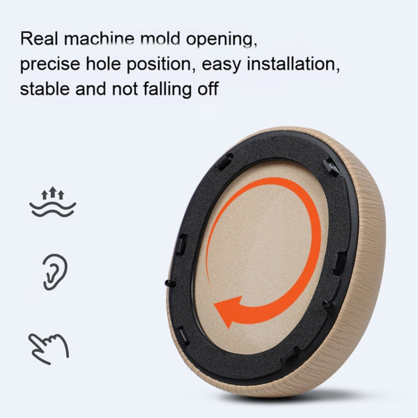 2 PCS Headset Earmuffs Sponge Cover for Edifier W820nb,Style:, Titanium Gray, Khaki, Red, Blue, Black Head Beam, Gray Head Beam, Blue Head Beam, Champagne Head Beam