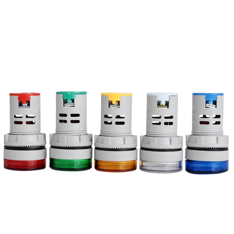 2 PCS DC Voltage Signal Indicator 22mm Round 6-100V Universal Voltmeter, 6-100V Green, 6-100V Yllow, 6-100V Red, 6-100V White, 6-100V Blue