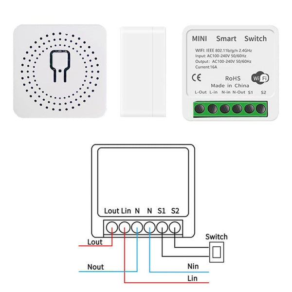 003 WiFi App Remote Voice Control Smart Switch