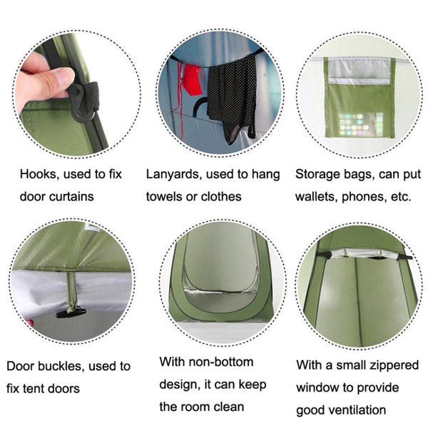 Outdoor Camping Toilet Changing Tent Automatic Shower Bathing Tent, Style:, Single Person, Double Person