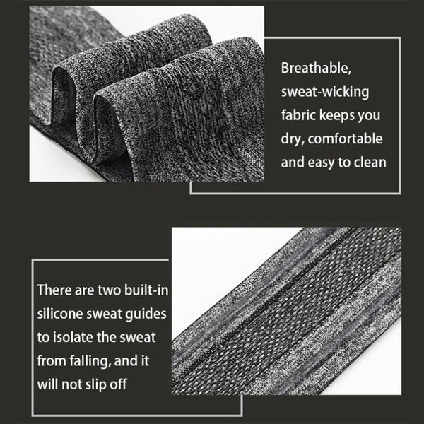 T1 Outdoor Sports Sweat Guide Headband, T1 (Black)