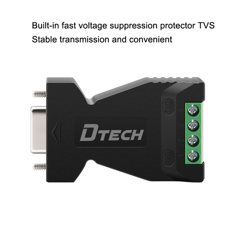 DTECH DT-9001 Industrial Grade Lightning And Surge Protection RS232 To 485 Converter, DT-9001