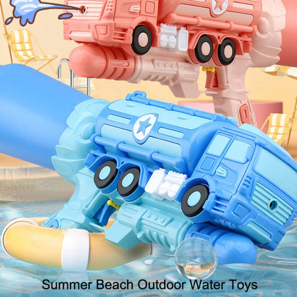Hildren Pumping Water Play Device Summer Beach Outdoor Water Toys, Style:, Straight Pump Train (Blue), Straight Pump Train (Pink), Engineering Car (Blue), Engineering Car (Red), Engineering Car  (Yellow), Oil Tanker (Blue), Oil Tanker (Pink)�����������...