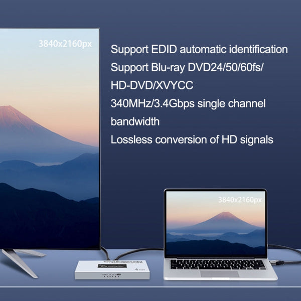 DTECH DT-7144A HDMI 2.0 1 In 4 Out 4K X 2K HD Video Splitter, CN Plug, DT-7144A