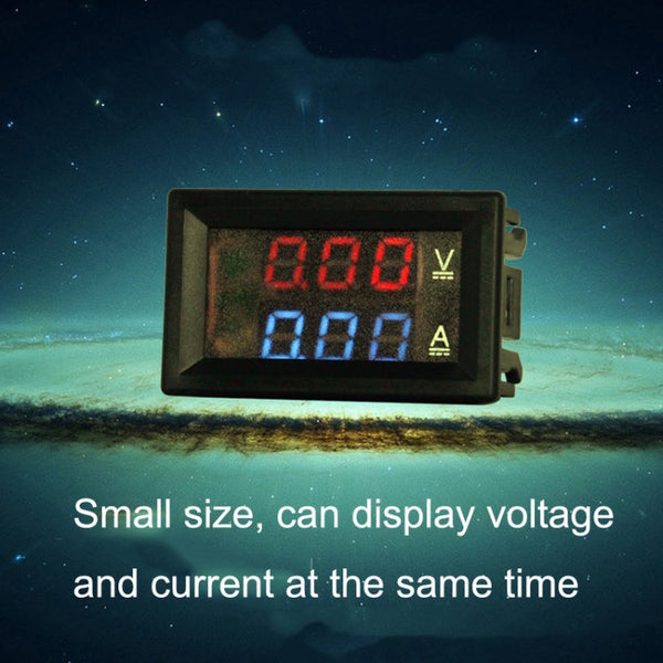 Dual-Display Voltage Current Meter Digital DC Voltage Meter, 10A (Red), 10A (Red Blue), 50A (Red), 50A (Red Blue)