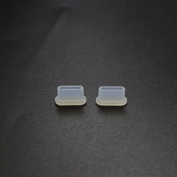 2 Sets Drone Body Remote Control Charging Port Dust Plug for DJI Mini 3 Pro, Transparent, Black, Transparent+Black